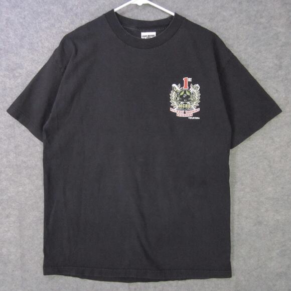 USMC Marine Corps Shirt Mens Large Black MCRD 1st Recruit Training 7.62 Design - Picture 1 of 9